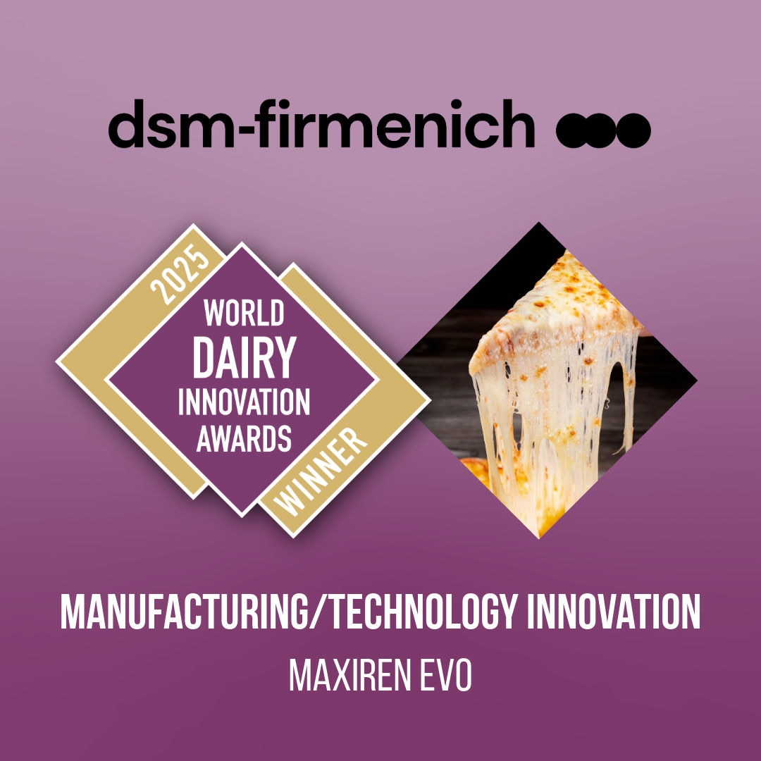 Maxiren®EVO wins three cheese innovation awards | dsm-firmenich 
